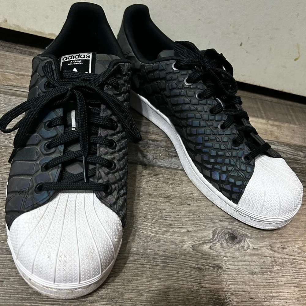 Adidas Superstar Xeno 2015 Men’s Black iridescent Reflective sneaker